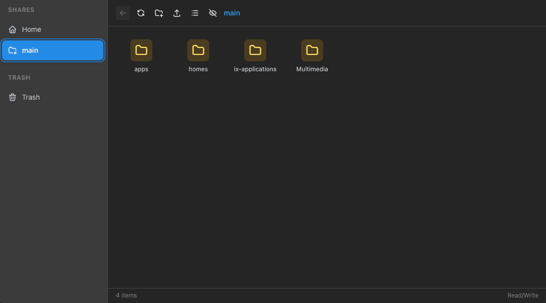 NovaNAS File Manager